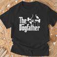 The Dogfather Dog Dad Fathers Day Gif Dog Lover T-Shirt Gifts for Old Men