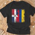 Dominican Republic Roots Half Colombian Flag Colombia T-Shirt Gifts for Old Men