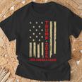 Donald Trump 2024 Save America Again American Flag On Back T-Shirt Gifts for Old Men