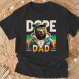 Dope Black Dad Black Dad Bear Black History Month T-Shirt Gifts for Old Men