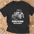 Dorfkind Traktor Landwirt & Bauern Trecker Geschenk T-Shirt Geschenke für alte Männer