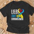 Down Syndrome Tag Liebe Zählt Keine Chromosomen Trisomie 21 T-Shirt Geschenke für alte Männer