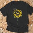 Doxie Mom Sunflower Dachshund Lover Dog Mom Mama T-Shirt Gifts for Old Men