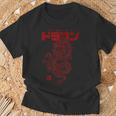 Dragón Chino Con Letras Chinas Y Japonesas Camiseta unisex Regalos para ancianos