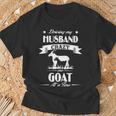 Driving My Husband Crazye Goat At A Time T-Shirt Gifts for Old Men