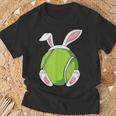 Easter Bunny Tennis Easter Tennis Rabbit Ears T-Shirt Geschenke für alte Männer