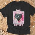 I Eat Cement Cat T-Shirt Gifts for Old Men