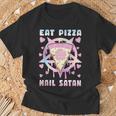 Eat Pizza Hail Satan Occult Satanic T-Shirt Geschenke für alte Männer