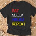 Eat Sleep Helau Repeat Fastnacht Mainz Party Celebrations T-Shirt Geschenke für alte Männer