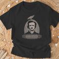 Edgar Allan Poe Cuervo Gótico Nunca Más Oculto Inglés Horror Camiseta unisex Regalos para ancianos