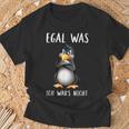 Egal Was Ich War's Nicht Angrvter Penguin T-Shirt Geschenke für alte Männer