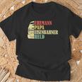 Ehemann Papa Eisenbahner Heldater T-Shirt Geschenke für alte Männer