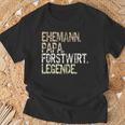 Ehemann Papa Forstwirt Legende Förster Waldarbeiter Outfit Kapuzenjacke T-Shirt Geschenke für alte Männer