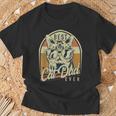 El Mejor Padre Gatuno Día Del Padre Retro Cat Lover Camiseta unisex Regalos para ancianos