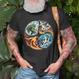 Elemental Harmony Earth Fire Air Water T-Shirt Gifts for Old Men