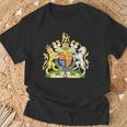 England Crest Flag Souvenir London T-Shirt Geschenke für alte Männer