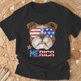 English Bulldog Merica 4Th Of July T-Shirt Gifts for Old Men