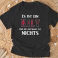 Es Ist Ein Kilt Und Die Antwort Ist Nicht T-Shirt Geschenke für alte Männer