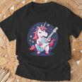 Estrellas Y Unicornio Con Guitarra Para Niños Y Niñas Camiseta unisex Regalos para ancianos