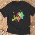 Europe Map With Boundaries And Countries Names T-Shirt Gifts for Old Men