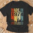 Fabricado En 1974 Edición Limitada 50 Años De Ser Impresionante Camiseta unisex Regalos para ancianos