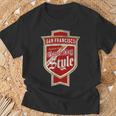 Faded San Francisco Sunday Bay Area Faithful Beer Label T-Shirt Gifts for Old Men