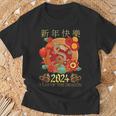 Family Happy Chinese New Year 2024 Year Of The Dragon 2024 T-Shirt Gifts for Old Men