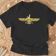 Faravahar Zarathustra Symbol Zeichen Iran Flügel Falke T-Shirt Geschenke für alte Männer