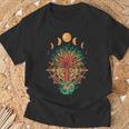 Fase Luna Om Espiritualidad & Símbolo Del Árbol De Meditación Camiseta unisex Regalos para ancianos