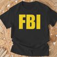 Fbi Federal Bureau Of Investigation Logo T-Shirt Geschenke für alte Männer