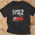 Feuerwehr Geburtstag Alarm Ich Bin 2 T-Shirt für Kinder Geschenke für alte Männer