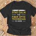 Fiber Optic Technician Sty Calm Lustige Optische Faser T-Shirt Geschenke für alte Männer