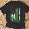Fight The Stigma Mental Health Awareness Green Ribbon T-Shirt Gifts for Old Men