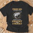 Finger Wegon Meiner Rute Ausser Du Bist Feucht Schluckst T-Shirt Geschenke für alte Männer