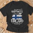 Finland Flags For Finns T-Shirt Geschenke für alte Männer