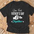 Our First Father's Day Matching Dad And Baby For New Dad T-Shirt Gifts for Old Men