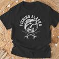 Fishing Alaska Salmon Reel Fisher Ice T-Shirt Gifts for Old Men