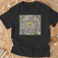 Flat Earth Antique Map T-Shirt Geschenke für alte Männer