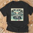 Formula Racing Open Wheel Car Retro Miami Circuit Usa Flag T-Shirt Gifts for Old Men