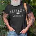Franklin Massachusetts Ma Vintage T-Shirt Gifts for Old Men