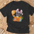 French Bulldog Rabbit Ears Easter Egg Pet Owner Women T-Shirt Gifts for Old Men