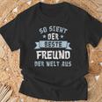 Friends So Sieht Der Beste Freund Der Welt Aus S T-Shirt Geschenke für alte Männer