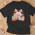 Frohe Ostern Schwein Im Häschen Kostüm T-Shirt Geschenke für alte Männer