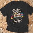 Früher War Alles Besser Ich Binon Früher 80Er 90Er Retro T-Shirt Geschenke für alte Männer