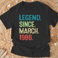 38 Year Old Vintage March 1986 38Th Birthday T-Shirt Gifts for Old Men