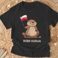 Bober Bóbr Kurwa Internet Meme Poland Flag Beaver T-Shirt Geschenke für alte Männer