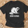 Bober Bóbr Kurwa Polish Internet Meme Beaver T-Shirt Geschenke für alte Männer