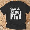 Bowling King Pin Bowling League Team T-Shirt Gifts for Old Men