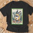 Bunny Cannabis Weed Lover 420 The Stoner Tarot Card T-Shirt Gifts for Old Men