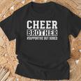Cheerleader Brother Cheer Brother Supportive But Bored T-Shirt Gifts for Old Men